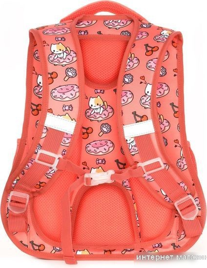 Школьный рюкзак Schoolformat Soft 3 Kitten Donut РЮКМ3-ПНК