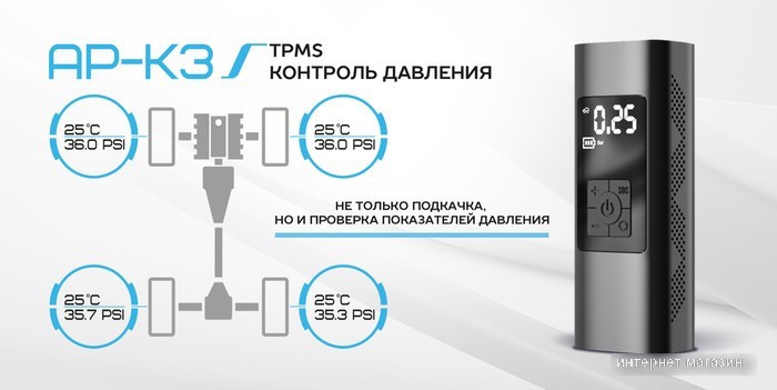 Автомобильный компрессор TrendVision AP-K3