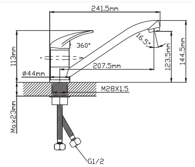 Смеситель Cronwil CD038-49