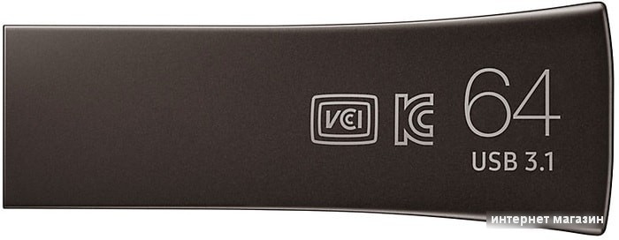 USB Flash Samsung BAR Plus 64GB (титан)