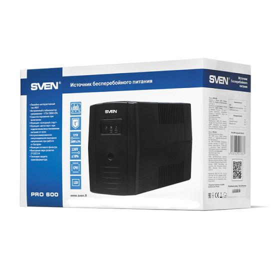 Источник бесперебойного питания SVEN Pro 600