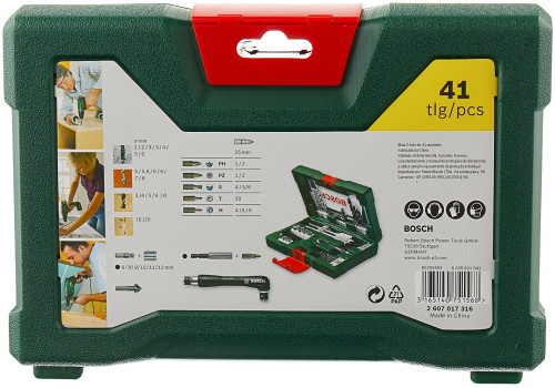 Универсальный набор инструментов Bosch V-Line 2607017316 41 предмет