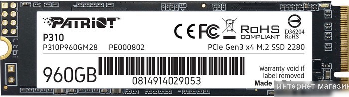 SSD Patriot P310 960GB P310P960GM28