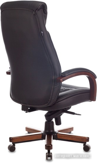 Кресло Бюрократ T-9924WALNUT (черный)