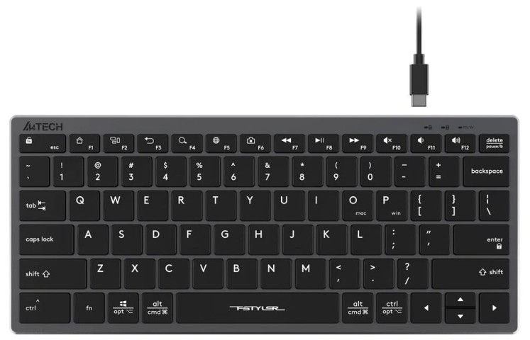 Клавиатура A4Tech Fstyler FX51 (серый)
