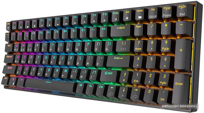 Клавиатура Royal Kludge RK100 RGB (черный, RK Brown)