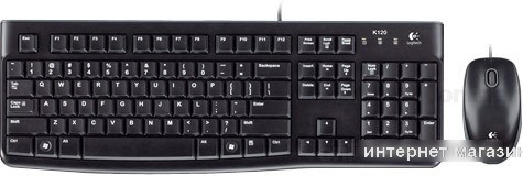 Клавиатура + мышь Logitech MK120 (нет кириллицы)
