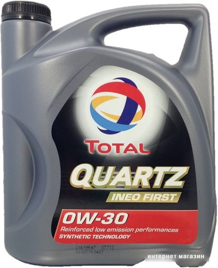 Моторное масло Total Quartz Ineo First 0W-30 4л