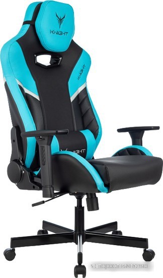 Кресло Knight Thunder 5X (черный/голубой)