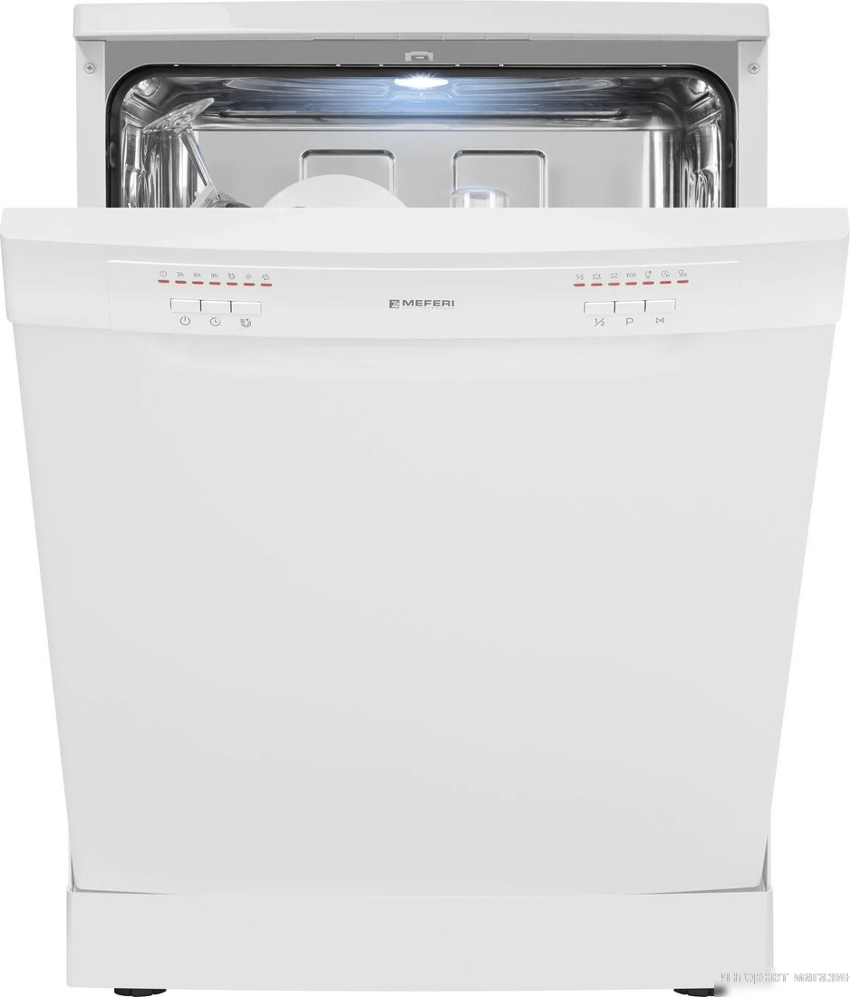 Отдельностоящая посудомоечная машина Meferi MDW6062WH FS Light