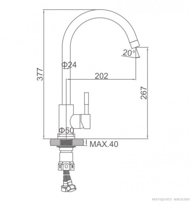 Смеситель Ledeme L4998B-3