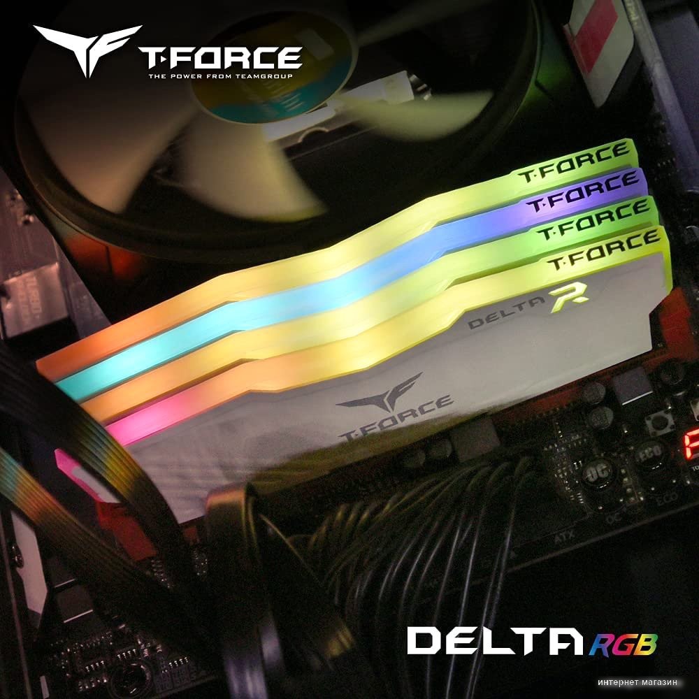 Оперативная память Team T-Force Delta RGB 2x8ГБ DDR4 3200 МГц TF4D416G3200HC16FDC01
