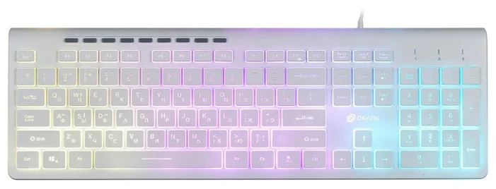 Клавиатура Oklick 490ML (белый)