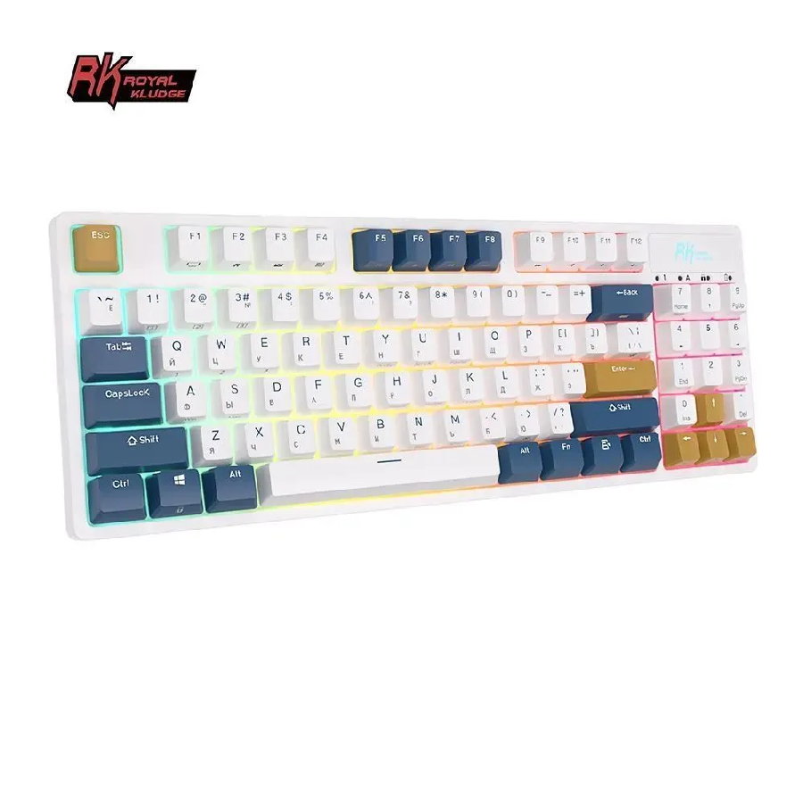 Беспроводная клавиатура Royal Kludge RK89 RGB Klein Blue (RK Lemon)