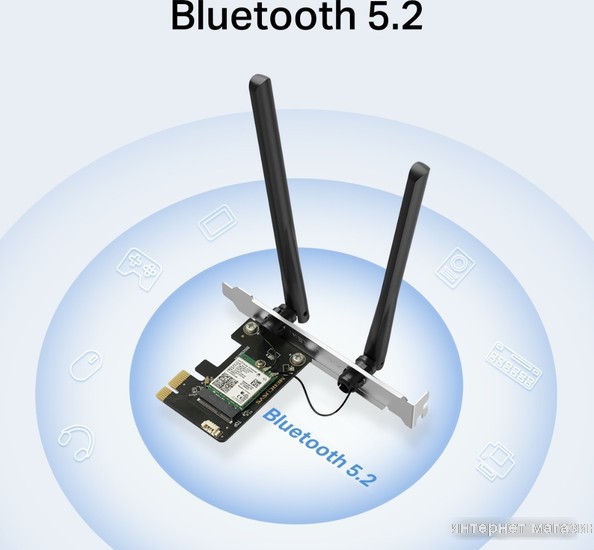 Wi-Fi/Bluetooth адаптер Mercusys MA80XE