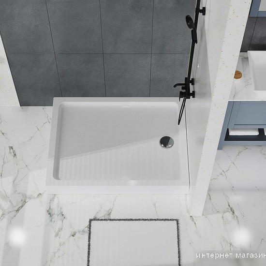Душевой поддон BelBagno TRAY-BB-AH-120/100-15-W 120x100