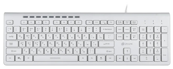 Клавиатура Oklick 490ML (белый)