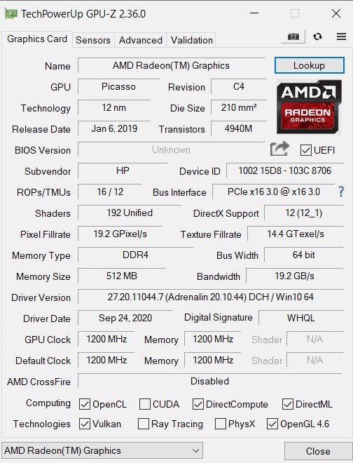 gpu.jpg до 1400 BYN за бюджетник. Обзор добротного ноутбука HP на процессоре AMD Ryzen 3