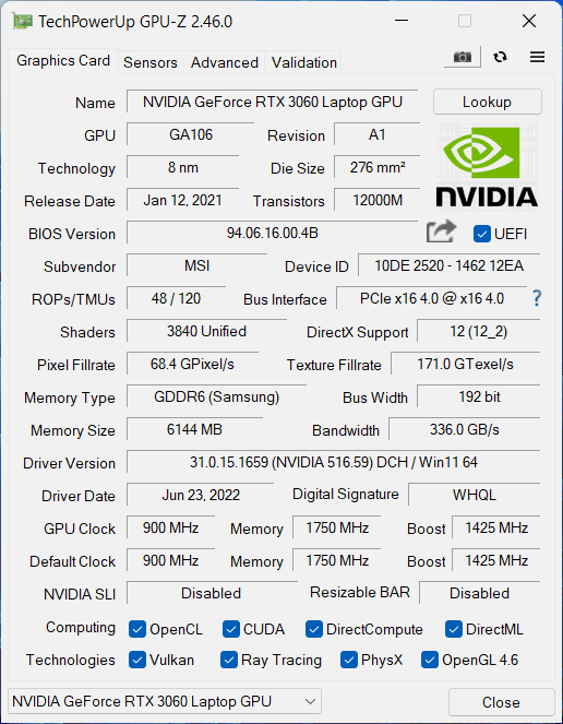 Обзор на ноутбук MSI Katana GF66