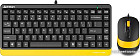 Офисный набор A4Tech Fstyler F1110 (черный/желтый)