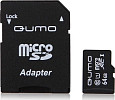 Карта памяти QUMO microSDXC UHS-1 64GB + адаптер (QM64GMICSDXC10U1)