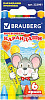 Восковые мелки BRAUBERG Пифагор 222961 (6 цв)