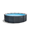 Каркасный бассейн Intex Graphite Gray Panel 26384 (478х124)