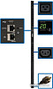 Блок распределения питания Tripp Lite PDUMV20HVNETLX