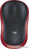 Мышь Logitech M186 (черный/красный)