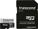 Карта памяти Transcend microSDXC 340S 64GB (с адаптером)