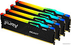 Kingston FURY Beast RGB 4x16ГБ DDR5 6000 МГц KF560C40BBAK4-64