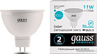 Светодиодная лампочка Gauss Elementary MR16 11W 850lm 4100K GU5.3 LED 13521