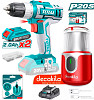 Total TOSLI23013 (шуруповерт, измельчитель, щетки, 2 АКБ)