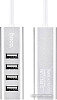 USB-хаб Hoco HB1 (серебристый)