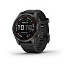 Умные часы Garmin Fenix 7S Sapphire Solar 42 мм (серый карбон/черный)