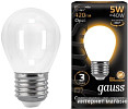 Светодиодная лампа Gauss Filament Globe E27 5 Вт 2700 К 105202105