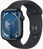 Умные часы Apple Watch Series 9 41 мм (алюминиевый корпус, полуночный/полуночный, спортивный силиконовый ремешок S/M)