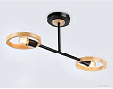 Люстра средней высоты Ambrella light Traditional TR8244/2 BK/LWD (черный/светлое дерево)