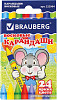 Восковые мелки BRAUBERG Пифагор 222964 (24 цв)