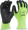 Перчатки хозяйственные Milwaukee Hi-Vis Cut level 1/A 11/XXL 4932479920