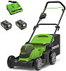 Greenworks G24X2LM41K8 2512607UD (с 2-мя АКБ)