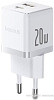 Сетевое зарядное Baseus Palm Fast Charger C+U 20W EU P10111608213-01 (белый)