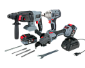 Profipower MKDGA-18V (перфоратор, гайковерт, болгарка, 2 АКБ)