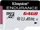 Карта памяти Kingston High Endurance microSDXC 64GB