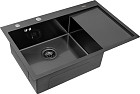 Кухонная мойка ARFEKA ECO AR 780*500 L BLACK PVD NANO