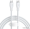 Кабель Baseus Pudding Series Fast Charging Cable 100W USB Type-C - USB Type-C (2 м, белый)