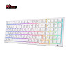 Беспроводная клавиатура Royal Kludge RK98 RGB (белый, RK Brown) (уценка)