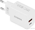 Сетевое зарядное Digma DGW2D (белый)