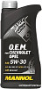 Моторное масло Mannol O.E.M. for chevrolet opel 5W-30 1л