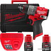 Дрель-шуруповерт Milwaukee M12 FUEL M12FDD2-202X 4933479873 (с 2-мя АКБ 2 Ач, кейс)